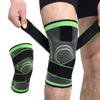 1Pair Knee Brace ,Compression Support Knee Sleeve with Adjustable Strap Knee Pad for Pain Relief, Meniscus Tear, Arthritis, ACL, MCL,Suit for Running, Cycling, Tennis, Golf,Basketball (green, XL) view 1