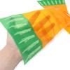 Honbay 100PCS Carrot Shaped Candy Bags, Disposable, Single-material (Plastic), Triangle Gift Bags with Twist Ties for Holiday, Birthday, Wedding Party Decor view 3