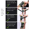 1Pair Knee Brace ,Compression Support Knee Sleeve with Adjustable Strap Knee Pad for Pain Relief, Meniscus Tear, Arthritis, ACL, MCL,Suit for Running, Cycling, Tennis, Golf,Basketball (black, XL) view 4