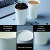 Bsvce 8 oz Paper Cups, 300 Pack - Durable, Leak-Proof, Safe for Hot or Cold Beverages, Paper Coffee Cups, White view 2