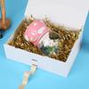 GoooodGift White Gift Box 10x7.3x3.5 Inches, Decorative Box with Ribbon, Empty Gift Box with Lid Magnetic Closure, Groomsman Box, Rectangle Collapsible Gift Boxes for Shirt (Glossy White) view 4