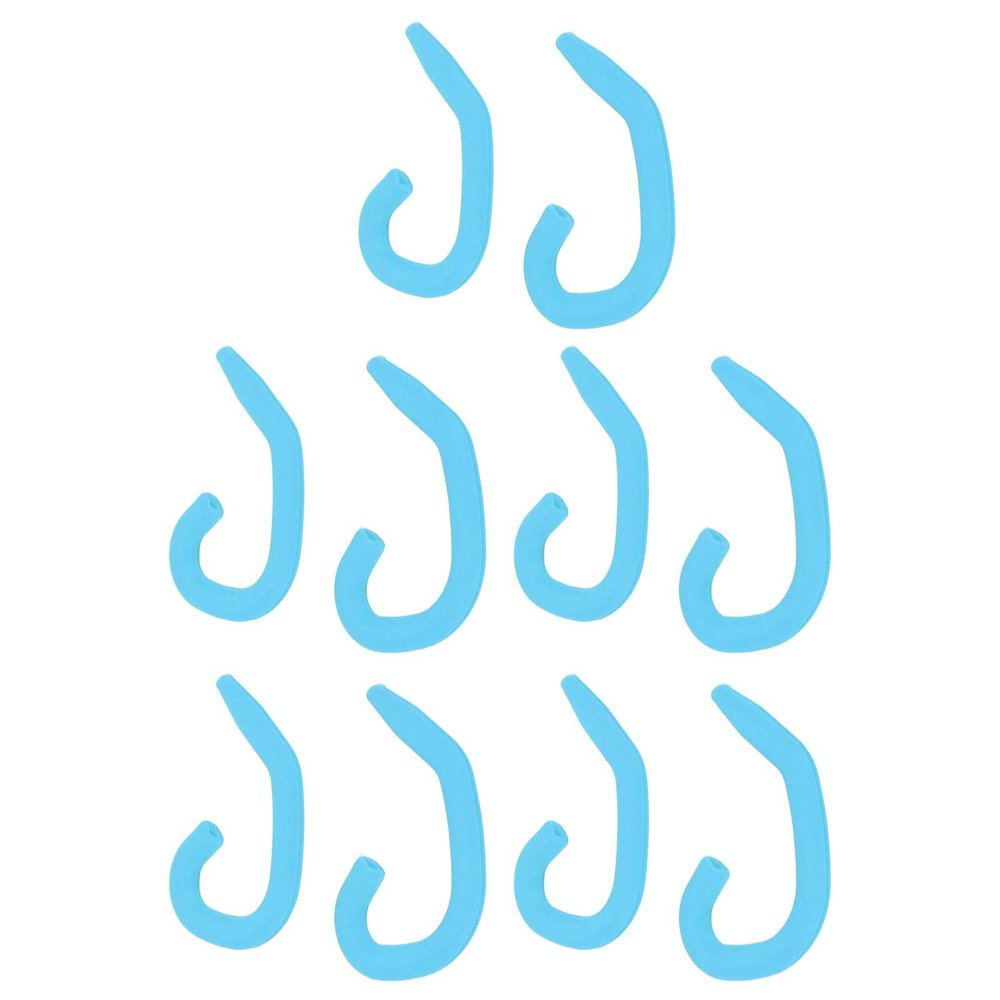 5 Pairs Mask Ear Protector, Silicone Ear Caps for Masks, Soft Reusable Friendly Ear Hook, Silicone Comfortable Pad of Mask Belt for Kids Adults (Light Blue)