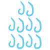 5 Pairs Mask Ear Protector, Silicone Ear Caps for Masks, Soft Reusable Friendly Ear Hook, Silicone Comfortable Pad of Mask Belt for Kids Adults (Light Blue) view 1