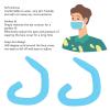 5 Pairs Mask Ear Protector, Silicone Ear Caps for Masks, Soft Reusable Friendly Ear Hook, Silicone Comfortable Pad of Mask Belt for Kids Adults (Light Blue) view 3