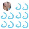 5 Pairs Mask Ear Protector, Silicone Ear Caps for Masks, Soft Reusable Friendly Ear Hook, Silicone Comfortable Pad of Mask Belt for Kids Adults (Light Blue) view 4