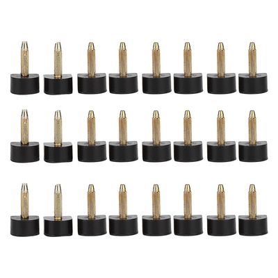 24pcs High Heel Replacement Tips Non Slip Shoes Repair Heel Dowels Protector (13x13cm)