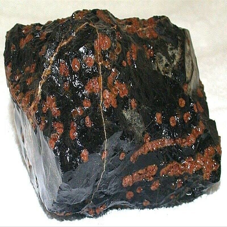 4 Lb 9.4 Oz Rare Mexican Peanut Obsidian Rough Chatoyant Brown Orbs Rough ES1366
