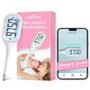 Easy@Home Basal Thermometer for Ovulation Tracking: 1/100th Degree Precision, Dual Mode - Accurate BBT & Fast Read for Fever | 30 Memory Recall, Premom App OCR Scan | EBT-013 view 1