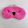 Cute Animal Sleeping Mask Soft Plush Blindfold Cute Rabbit Panda Koala Eye Cover Eyeshade for Kids Teens Girls Women (Flamingo) view 2
