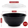 POPMISOLER 150 Pcs Stackable Meal Prep Bowl Containers,36 OZ Food Takeout Bowls Reusable,Black Disposable With Lids,Microwavable Dishwasher Safe Leak Resistant for Noodle Soup,Salads&Ramen Bow (36oz) view 2