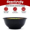 POPMISOLER 150 Pcs Stackable Meal Prep Bowl Containers,36 OZ Food Takeout Bowls Reusable,Black Disposable With Lids,Microwavable Dishwasher Safe Leak Resistant for Noodle Soup,Salads&Ramen Bow (36oz) view 3