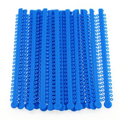 1000Pcs/Bag Long Type Dental Orthodontic Ligature Ties Elastic Rubber Bands Dark Blue Color L-1000-6#