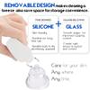 4 PCS Glass Facial Cupping Set | Silicone Vacuum Suction | Cupping Massage Therapy | A Kit For Anti Cellulite, Anti Wrinkle and Instantly Ageless Skin | For Eyes, Face and Body(White) view 2