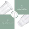 Prgery 32 OZ Plastic Cups with Lids, Iced Coffee Cups with Lids, Clear Plastic Cups for Camping Party and Picnics, Suitable for Most Car Cupholder [50 Set] view 4