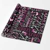 InterestPrint Personalized Name Gift Wrap Paper Custom Purple Butterfly Gradient Monogram Wrapping Paper Roll Fashion Birthday Gift for Boys Girls Kids Baby Shower Birthday Anniversary 58x23 3 Roll view 2
