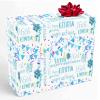 InterestPrint Custom Name Wrapping Paper Personalized Blue White Balloon 16th Birthday Gift Wrapping Paper for Teens Women Men Mom Dad Birthday Wedding Anniversary 58x23 1 Roll view 1