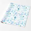 InterestPrint Custom Name Wrapping Paper Personalized Blue White Balloon 16th Birthday Gift Wrapping Paper for Teens Women Men Mom Dad Birthday Wedding Anniversary 58x23 1 Roll view 2
