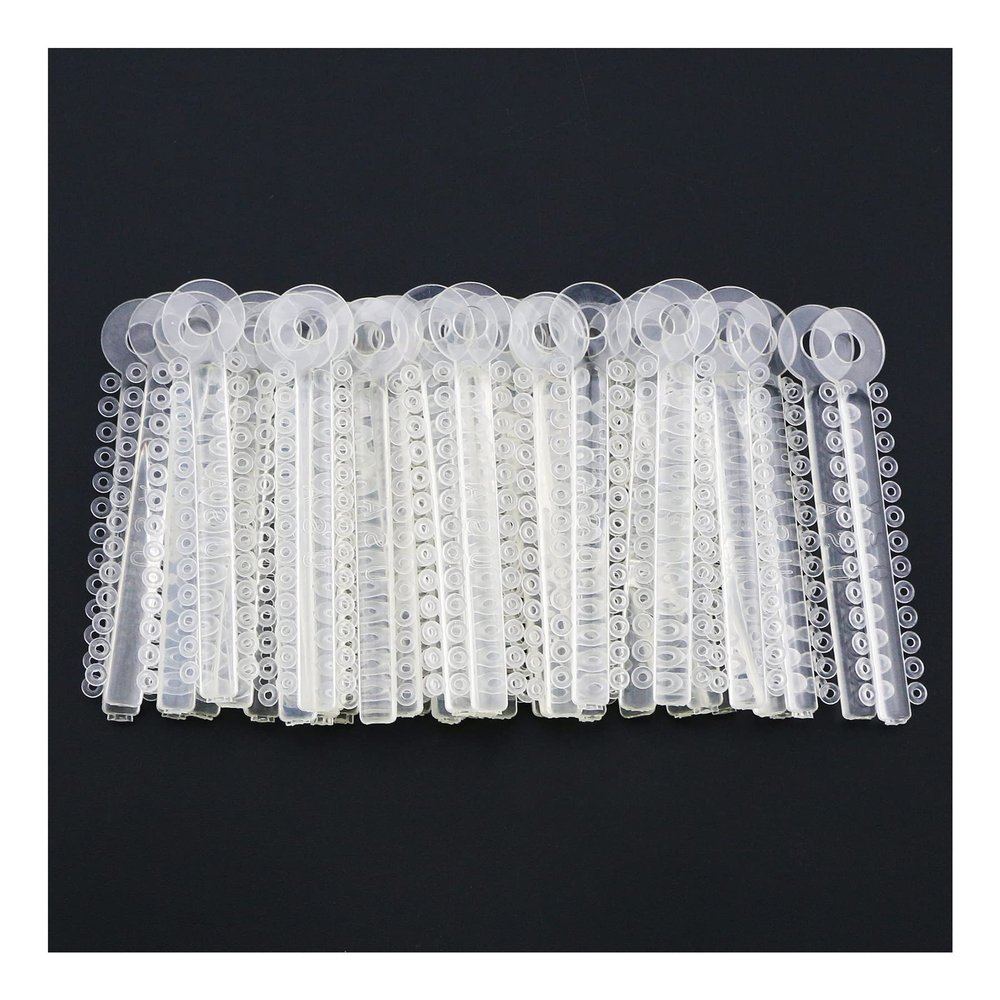 1040Pcs/Bag Dental Orthodontic Ligature Ties Elastic Rubber Bands Clear Color Transparent 1040-15#