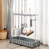 Broom and Mop Holder Put Wet Mops,Movable Floor Standing Cleaning Tool Cart,Broom Holder Organizer,Stainless Steel Storage Durable Storage,for Garages,Hotels, Schools,Restaurants,Etc (Size : 10slots view 1