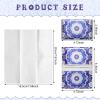 24 Packs Travel Size Tissue Pocket Slim Pack Facial 3 Ply Wallet Size Pocket Tissues for Travel Wedding Party Favors, 6 Styles(Geometric Flower) view 2
