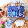 24 Packs Travel Size Tissue Pocket Slim Pack Facial 3 Ply Wallet Size Pocket Tissues for Travel Wedding Party Favors, 6 Styles(Geometric Flower) view 4