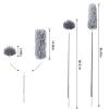 Microfiber Feather Duster Extendable Duster with 100'' Extra Long Stainless Steel Pole and Wire Brush Head, Bendable Head & Long Handle Dusters for Cleaning Ceiling Fan, Blinds, Furniture, Cars view 3