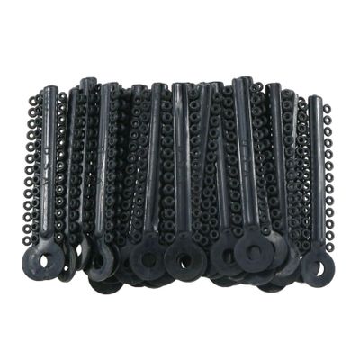 1040Pcs/Bag Dental Orthodontic Ligature Ties Elastic Rubber Bands Black Color 1040-5#