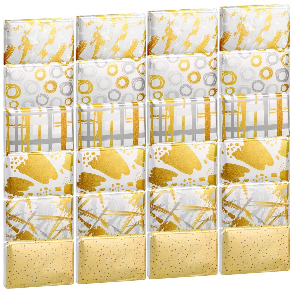 24 Packs Travel Size Tissue Pocket Slim Pack Facial 3 Ply Wallet Size Pocket Tissues for Travel Wedding Party Favors, 6 Styles(Stylish Style)