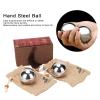 1 Pair 2.3 lb Solid Stainless Steel Baoding Balls, 2in Hand and Wrist Massage Balls Chinese Balls for Exercise Stress Relief view 2