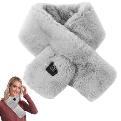 Heated Scarf, USB Portable Neck Heating Pad Heated Neck Wrap Cordless Electric Heating Scarf with 3 Adjustable Heat Level for Women Men Winter Warming