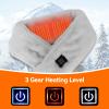 Heated Scarf, USB Portable Neck Heating Pad Heated Neck Wrap Cordless Electric Heating Scarf with 3 Adjustable Heat Level for Women Men Winter Warming view 2