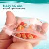 36 Packs Pill Pouches BPA Free Pill Bags 12mil Come with Mark Pen 3 x 2.75 inch Small Zip Bags with Write-on Label Seal Ziplock Pill Pouch for Travel Pill Organizer, Jewelry, Small Craft Pieces view 2