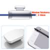 Tiiyee Magnetic Window Cleaner, Double Sided Glass Wiper Cleaning Tools Magnet Surface Brush Washer Washing Equipment for Home Outside High Rise Car Glazed Thick 0.1-0.39in with Anti Falling Rope view 2