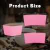 zsccxq Disposable Coffee Cup Sleeves Corrugated Kraft Paper Coffee Cup Sleeves Holder Protective Insulated Heat Espresso ForHot Drinks 8-24oz (Pink, 200 Pcs) view 2