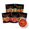 Ofood Tteokbokki Variety Pack, Pack of 5, Instant Korean Rice Cakes, Authentic Spicy Street Food, Ready to Eat, No MSG, No Corn Syrup view 1