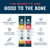 Bare Bones Bone Broth Instant Powdered Beverage Mix, Chicken & Beef, Variety Pack of 8, 4 Chicken & 4 Beef - 15g Sticks, 10g Protein, Keto & Paleo Friendly view 4
