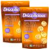 Drizzilicious Mini Flavored Rice Cakes Salted Caramel - Rice Crisps, Healthy Snack for Adults and Kids, Vegan, Gluten Free Snack, Allergen Free, Only 90 Calories Per 21 Pieces - 4 oz (Pack of 2) view 1
