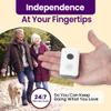 Medical Guardian MGMobile | Medical Alert Device for Seniors | Emergency Call Button, 24/7 Monitoring, Step Counter, GPS Tracking, Water-Resistant | Monthly Subscription Required | White view 2