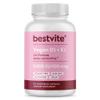 BESTVITE Vegan Vitamin D3 5000 IU + Vitamin K2 100 mcg as MK-7 (120 Vegetarian Capsules) - No Stearates - Vegan - Non GMO - Gluten Free view 1
