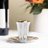 EcoQuality Disposable Plastic 5.5oz Kiddush Cups and Plates Set - Silver Like Coated Cup and Tatz Saucer Set, Heavy Duty, Silverware for Wine, Weddings, Passover Seder, Shabbat, Brit, Kosher (5) view 4