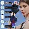 2 Pairs Copper Arthritis Gloves for Carpal Tunnel Pain Relief, Compression Gloves to Alleviate Hand Pain, Swelling, Fingerless Computer Typing Gloves for Rheumatoid, Tendonitis Women & Men (Small) view 2