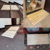 Bsetain Front Door Curb Ramp Wooden, Barrier Free Slope Pad for Kids/Elderly/Disabled - Stairs Step Transition Ramp (Size : 60x90x10cm/23.6x35.4x4in) view 2