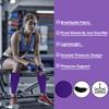 Novetec Calf Compression Sleeves for Men & Women (20-30mmhg) - Leg Compression Sleeve for Running, Cycling, Shin Splints Support, Relieve Legs Pain, Travel (One Pair)(Purple,Small) view 2