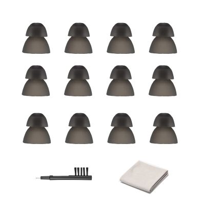 12 Counts GN Resound Compatible Hearing Aid Domes Smoky Power Dome Suit for Jabra Hearing Aid Domes (Small 10mm)