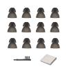 12 Counts GN Resound Compatible Hearing Aid Domes Smoky Power Dome Suit for Jabra Hearing Aid Domes (Small 10mm) view 1