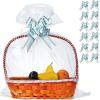 50 Packs 32 x 40 Inches Extra-large Cellophane Bags for Basket Jumbo Clear Cellophane Wraps Clear Huge Cello Bags for Baskets, Gifts, Christmas Trees, Treats, Arts and Crafts, 50ct Ribbon Bows view 1