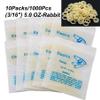 10Packs/1000Pcs Dental Orthodontic Elastics Latex Rubber Bands (10Bags-Rabbit-3/16-5.0OZ) view 2
