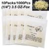 10Packs/1000Pcs Dental Orthodontic Elastics Latex Rubber Bands (10Bags-Fox-1/4-3.5OZ) view 2