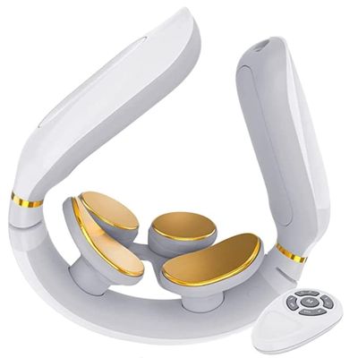 Tianfucen Cordless Neck Massager with Heat3 Model 15 Levels Electric Neck Massager for Pain RelievePortable Massager Neck Relaxer.