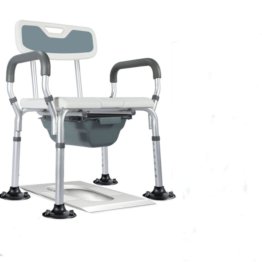 3-in-1 Raised Toilet Seat, with Handles 22in Width,Height Adjustable Elevated Toilet Seat,300 lbs for Elderly, Pregnant,Disabled